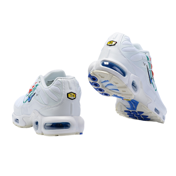 Zapatillas Nike Air Max Plus TN blancas con logo multicolor