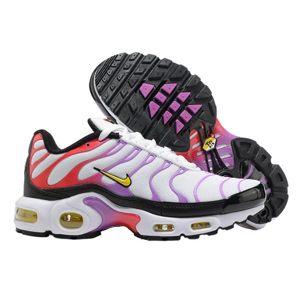 Nike Air Max Plus TN Zapatillas casuales blancas, rojas y moradas