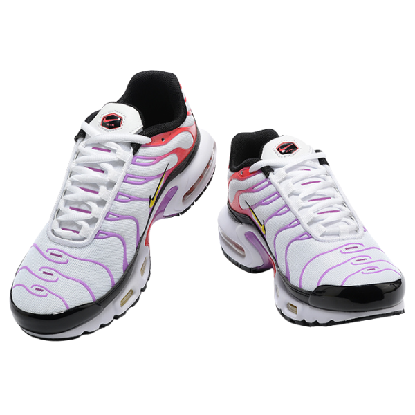 Nike Air Max Plus TN Zapatillas casuales blancas, rojas y moradas