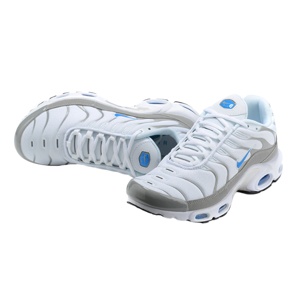 Nike Air Max Plus TN Zapatillas casuales blancas, grises y azules