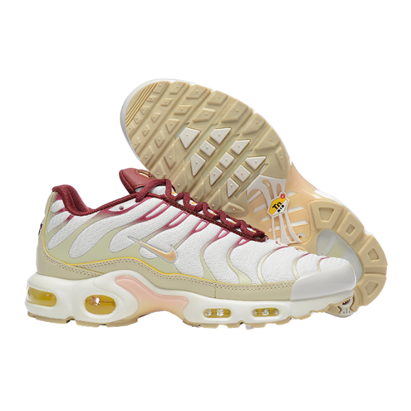 Nike Air Max Plus TN Sail and Team Red Casual Shoes