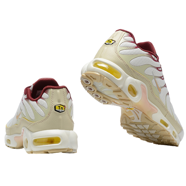Nike Air Max Plus TN Sail and Team Red Casual Shoes