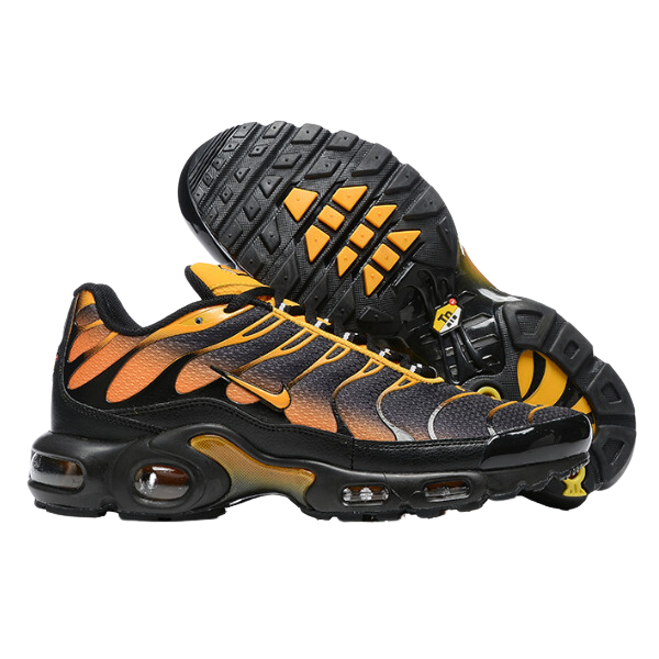 Zapatillas Nike Air Max Plus TN negras con diseño de reloj de sol