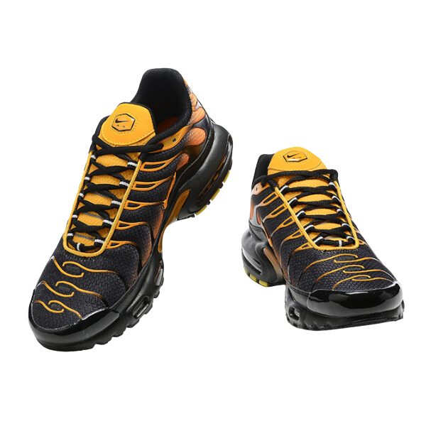 Zapatillas Nike Air Max Plus TN negras con diseño de reloj de sol