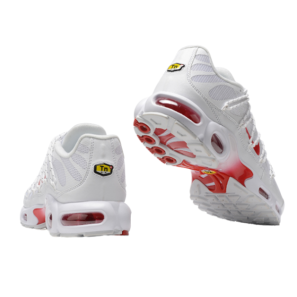 Zapatillas Nike Air Max Plus Utility blancas y rojas universitarias informales