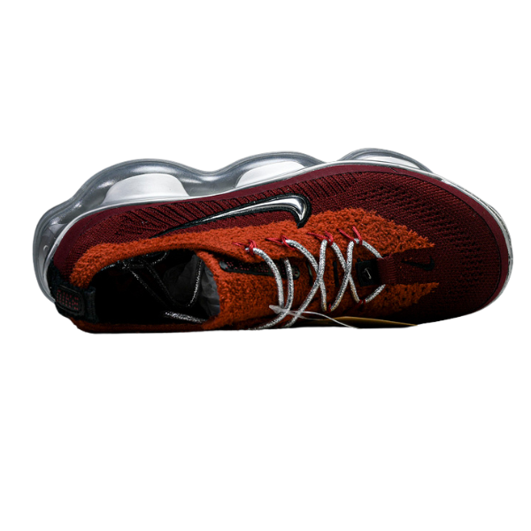 Zapatillas Nike Air VaporMax Scorpion rojas y plateadas informales