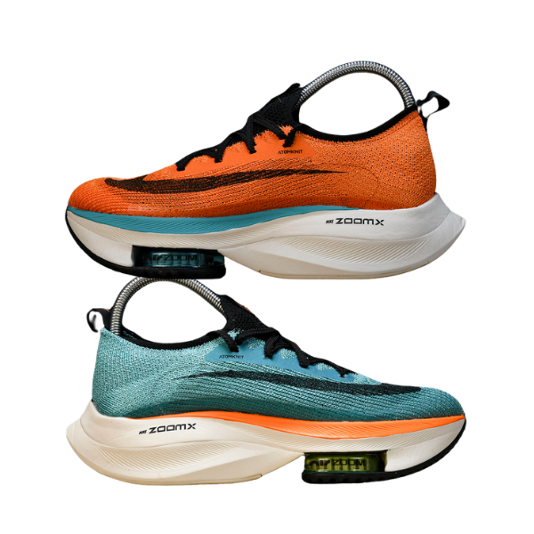 Nike Air Zoom Alphafly Next% 2 White Orange Blue Running Shoes