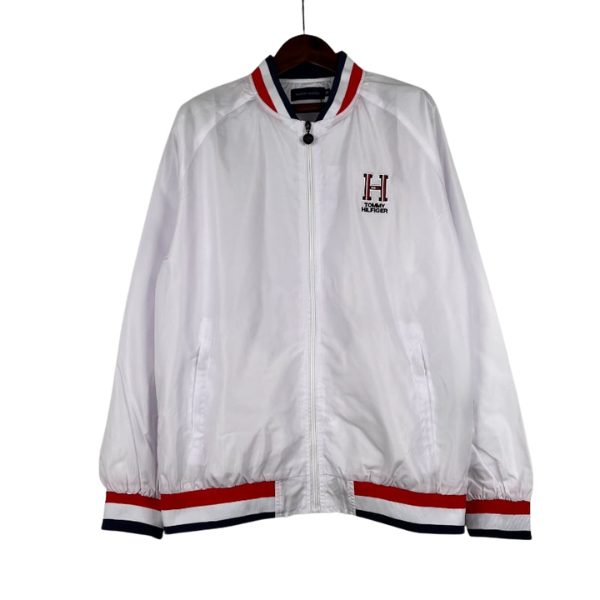 Chaqueta cortavientos blanca de Tommy Hilfiger 